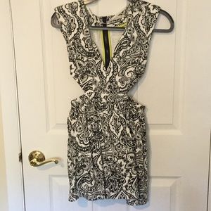 Black & White Paisley pattern dress